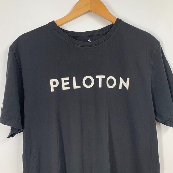 Peloton Men's Classic Logo Crew Neck Cotton Cycling Short Sleeve Shirt Size L - Picture 4 of 11